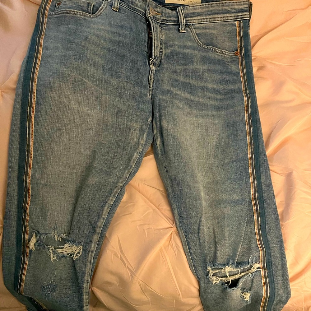 Distressed Pilcro jeans